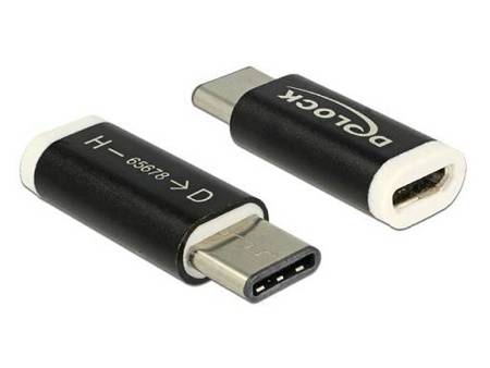 Delock USB C Male to Micro USB Female OTG Adapter