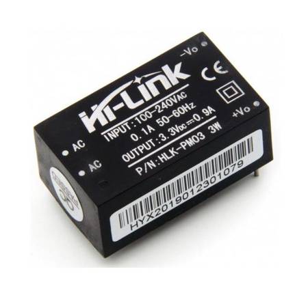HLK-PM03 240V AC to 3.3V DC 3W 900mA Power Supply Adapter