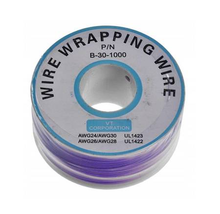 KYNAR Wrapping Wire AWG 0.24mm 200m Reel, Purple