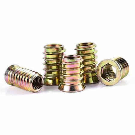 M8x25mm Double-threaded Wood Joint - 10 pcs - Furniture Tab - Screw - Nut