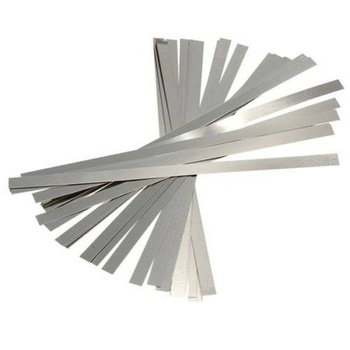 0.1x7mm 10cm Ni-Steel Strip Tape for Batteries Soldering or Spot Welding - 10 pcs